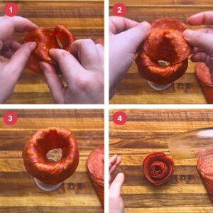Provolone Roses How To Make A Charming Charcuterie Bouquet With Salami Roses