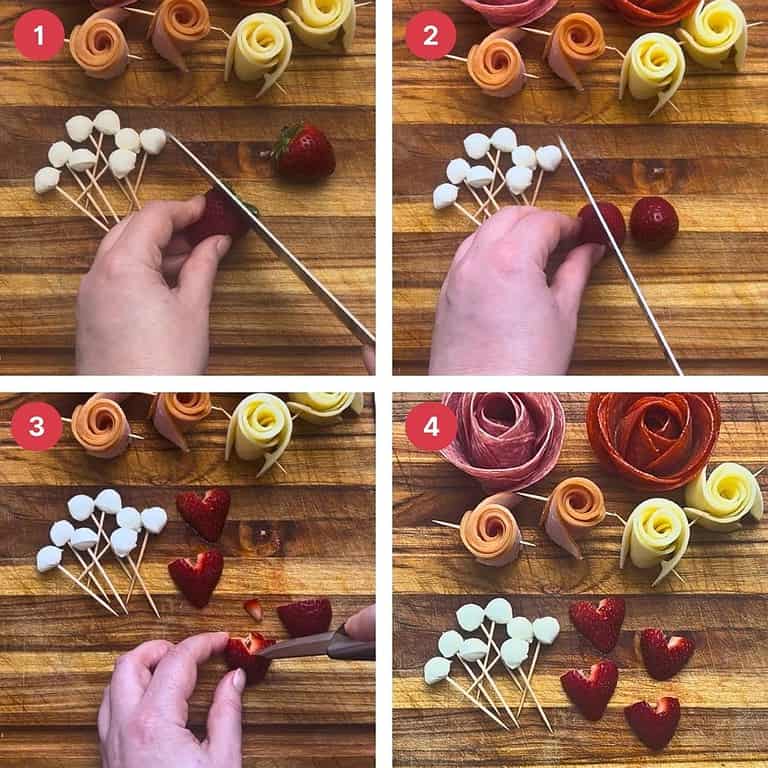 Provolone Roses How To Make A Charming Charcuterie Bouquet With Salami Roses