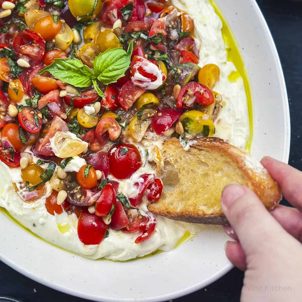 Bruschetta Dip with Whipped Feta